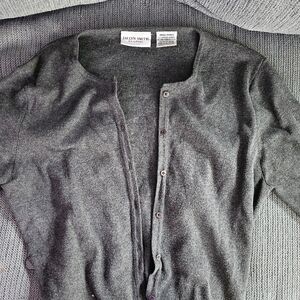 Jaclyn Smith Classic Button Down Sweater